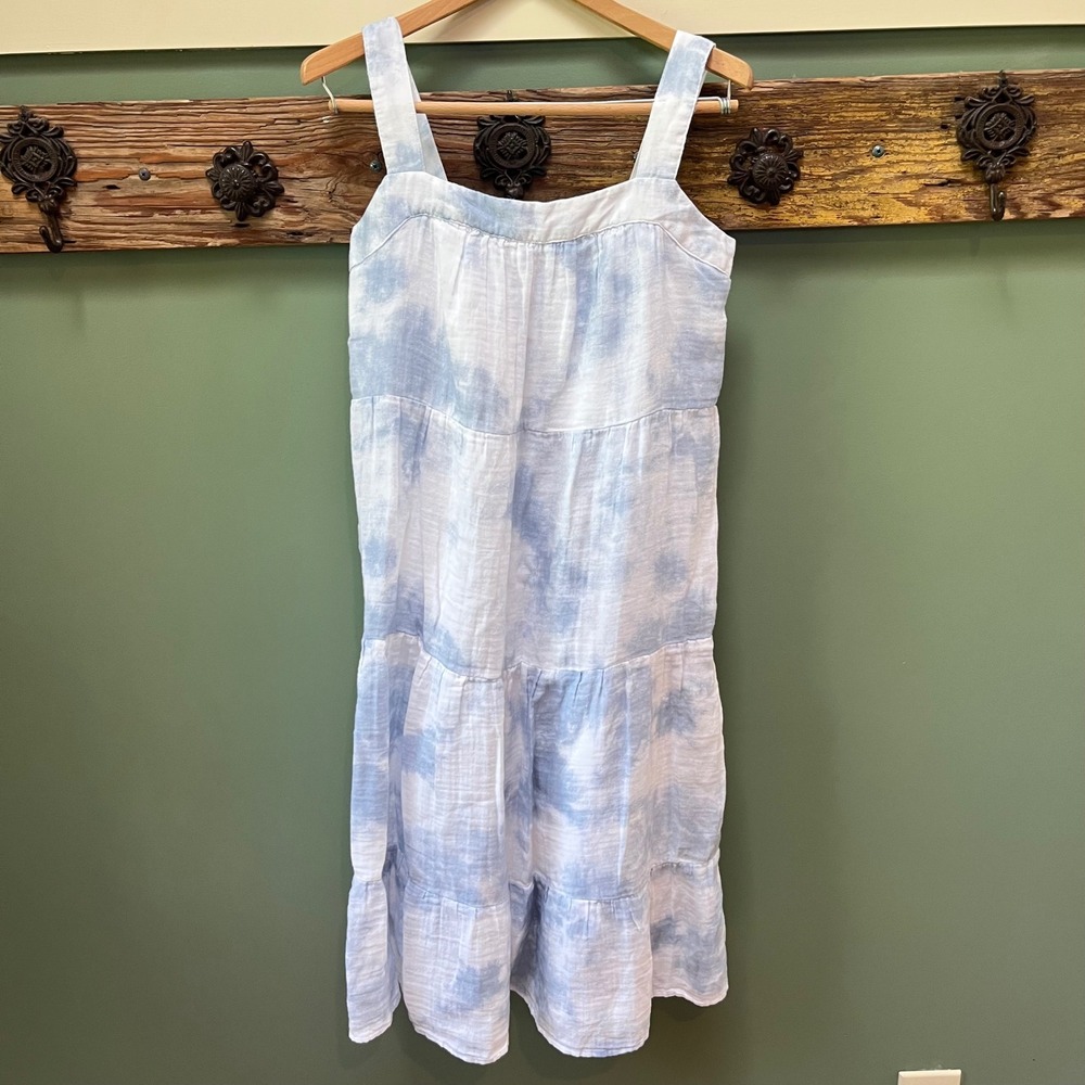 Rails‎ Amaya Cascade Tie Dye Cotton Maxi Dress Sundress XS